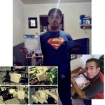 Torneio de desenho - fotos dos vencedores com os prêmios