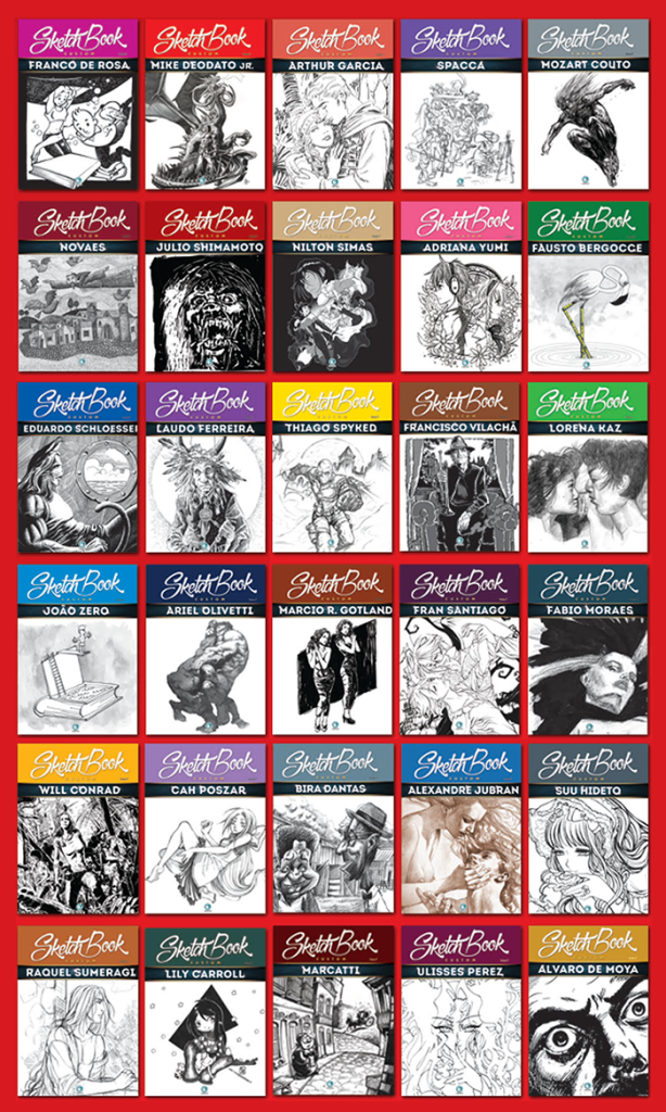 Coleção Sketchbook Custom - Primeiro lançamento: 30 álbuns