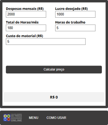 Calculadora de Preço Desenho Online: Como Cobrar pelo Seu Trabalho de ...