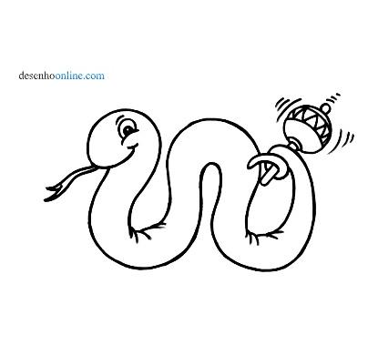 Desenho de cobra  Desenho Para Desenhar