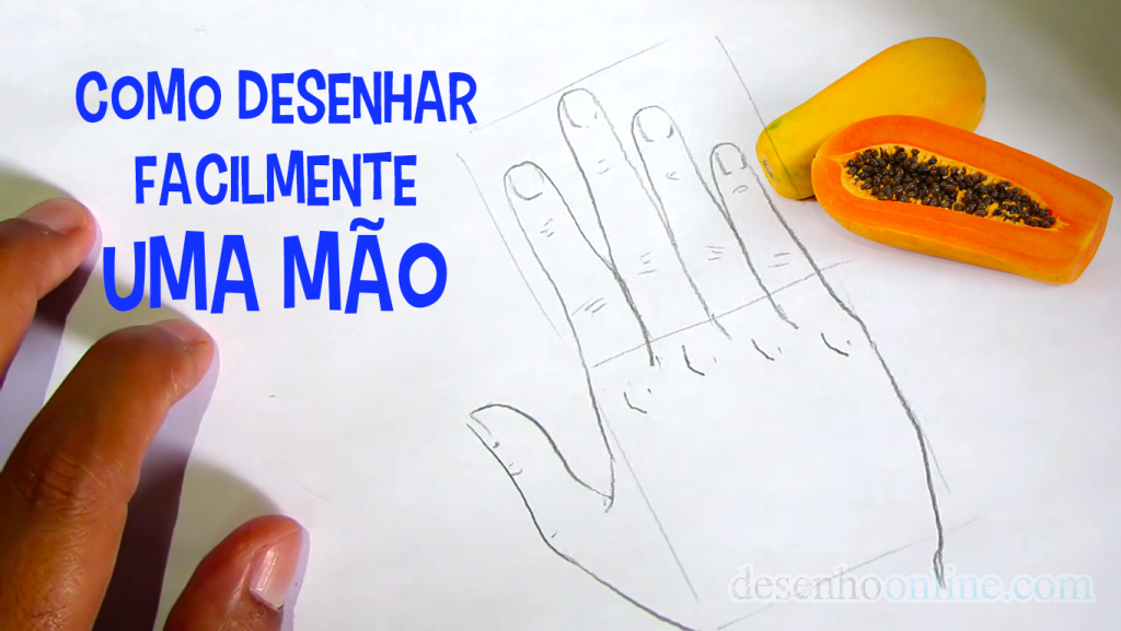 Como Desenhar Facilmente uma Mão