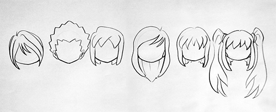Como desenhar cabelo de anime fácil, fácil