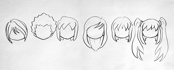 DESENHE qualquer CABELO de ANIME em 3 passo(FÁCIL) 