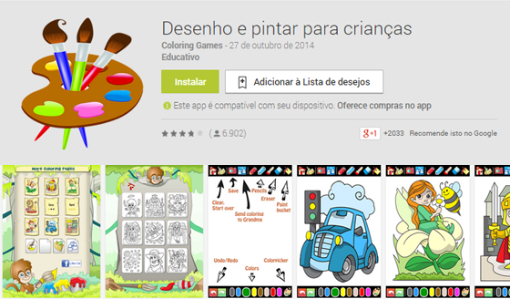 Desenho e pintar para crianças