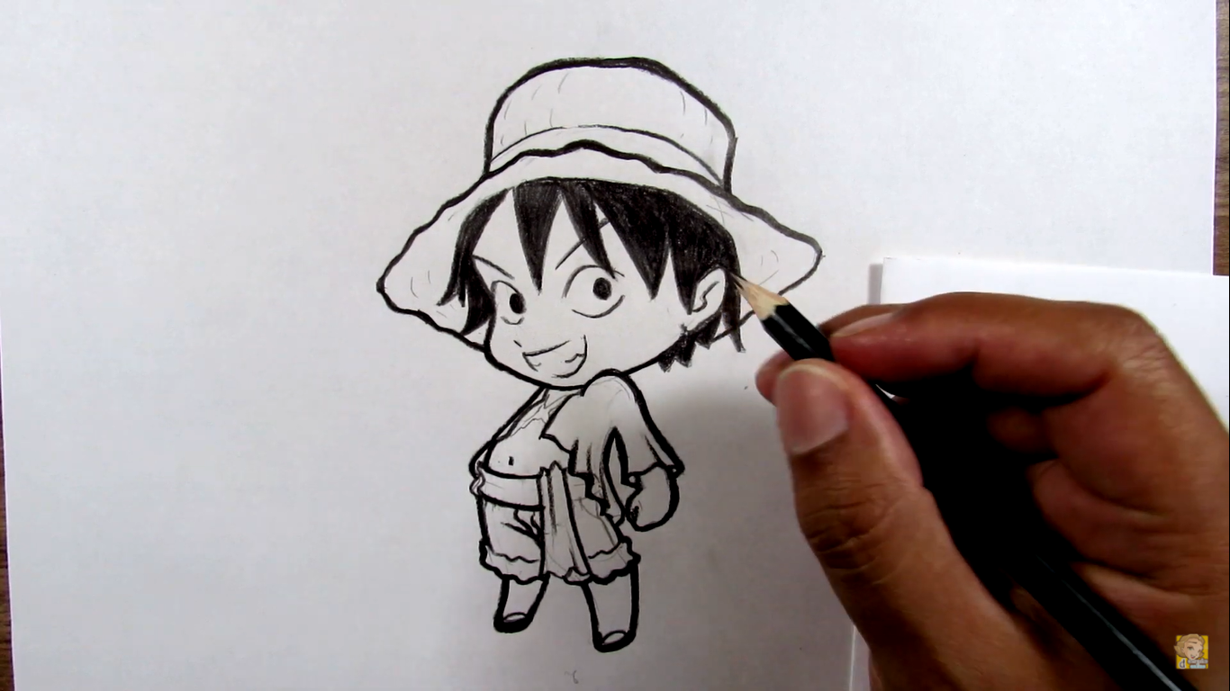 Como desenhar anime luffy