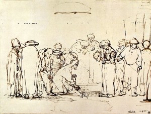 Rembrandt 'Jesus e a Adúltera'